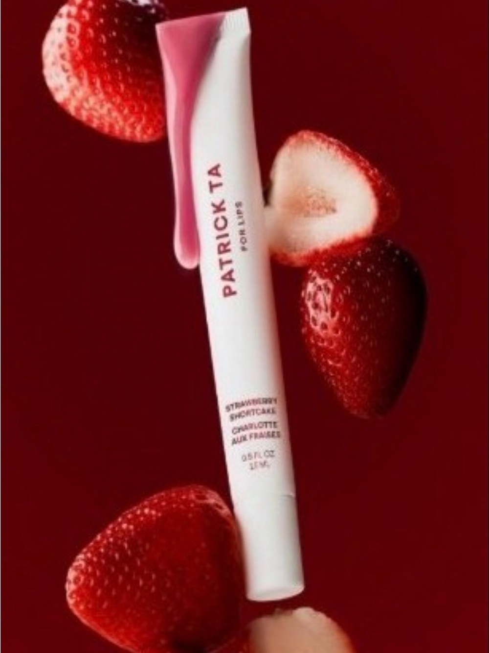 Patrick Ta Lip Oil in Strawberry Shortcake Pink